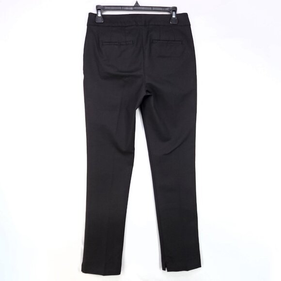 Boden Dress Pants Womens 6 Regular Straight Leg Pockets Slit Hem Black - Picture 2 of 15